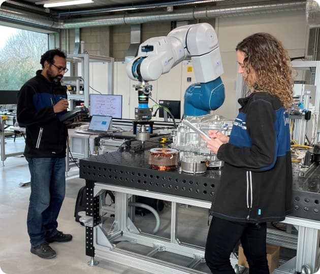 Human-robot cooperative workstation for product demanufacturing